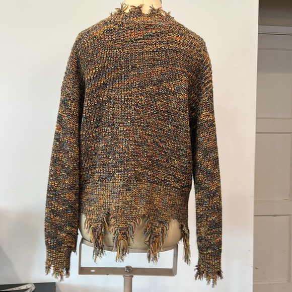 leani • rainbow distressed hem sweater size small - Picture 3 of 10